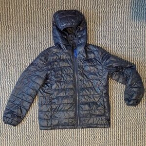 Primary kids puffer navy blue 8-9 play condition